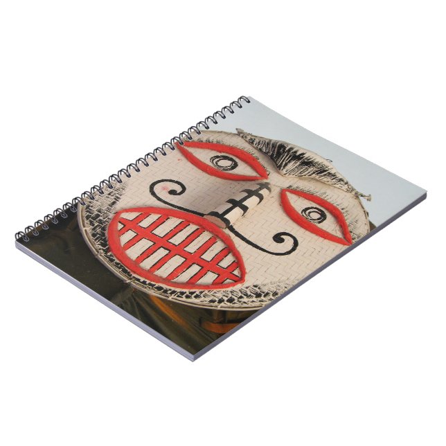 Thai Ghost Face, Phi Ta Khon Mask Festival, Loei Notebook (Left Side)