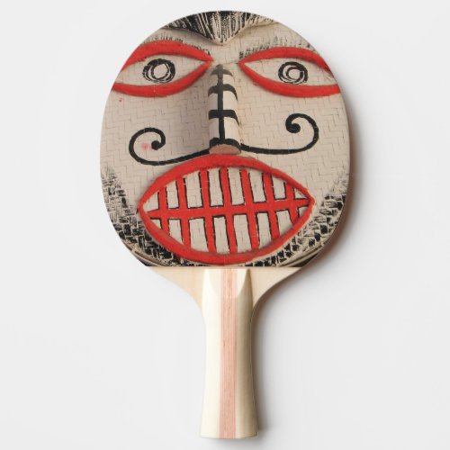 Thai Ghost Face Phi Ta Khon Mask Festival Loei Ping_Pong Paddle