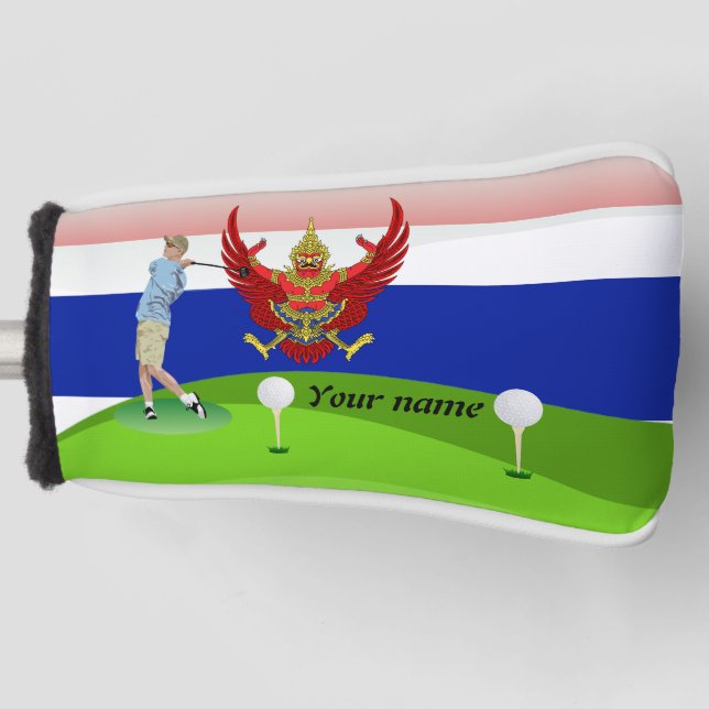 Thai golfer golf head cover (Front)