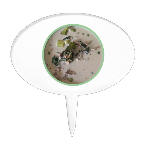 Thai Green Curry แกงเขียวหวาน  Asian Food Cake Topper