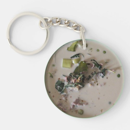 Thai Green Curry แกงเขียวหวาน  Asian Food Keychain