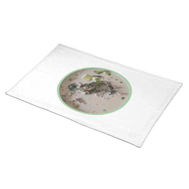 Thai Green Curry [แกงเขียวหวาน] ... Asian Food Placemat (On Table)
