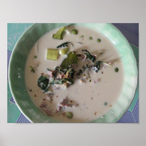 Thai Green Curry แกงเขียวหวาน  Asian Food Poster