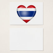 Thai Heart Flag on White (Front & Back)