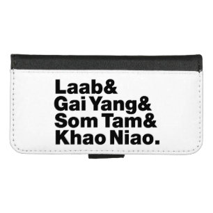 Thai Isaan Street Food iPhone 8/7 Wallet Case