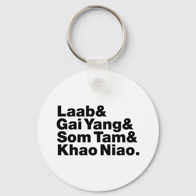 Thai Isaan Street Food Keychain (Front)