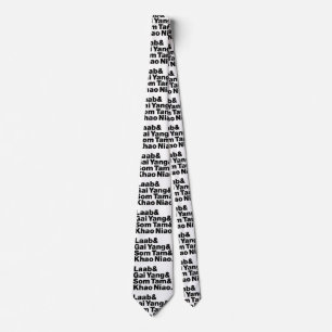 Thai Isaan Street Food Neck Tie