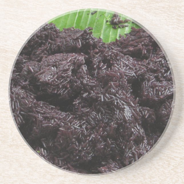 Thai Lao Black Sticky Rice [Khao Niao Dam] Coaster (Front)
