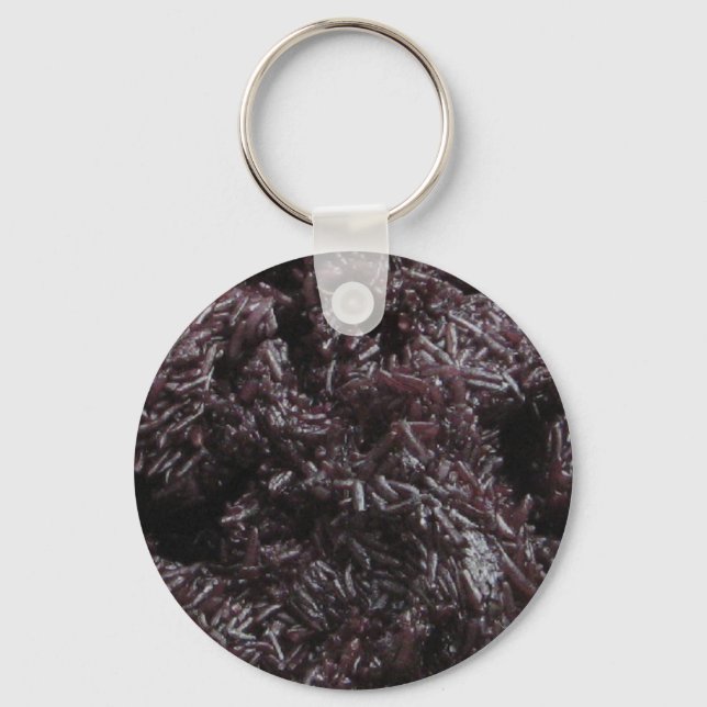 Thai Lao Black Sticky Rice [Khao Niao Dam] Keychain (Front)