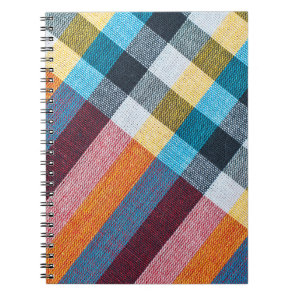 Thai Loincloth: Closeup Fabric Texture. Notebook