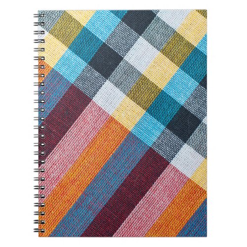 Thai Loincloth Closeup Fabric Texture Notebook