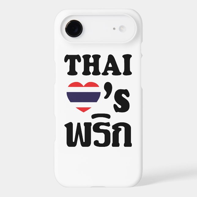 THAI LOVE PHRIK (CHILI) ❤ Thai Food Case-Mate iPhone Case (Back)