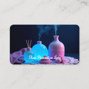Thai Massage Neon Business Card