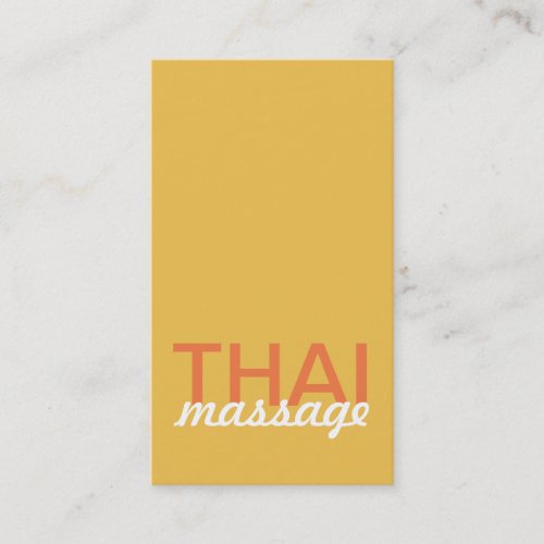 thai massage punch card