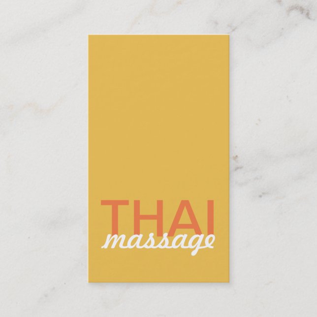 thai massage punch card (Front)