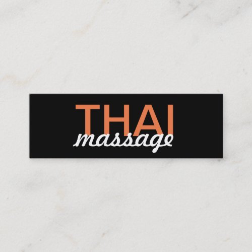 thai massage punch card