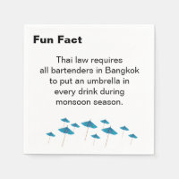 Thai Monsoon Umbrella Fun Fact Cocktail