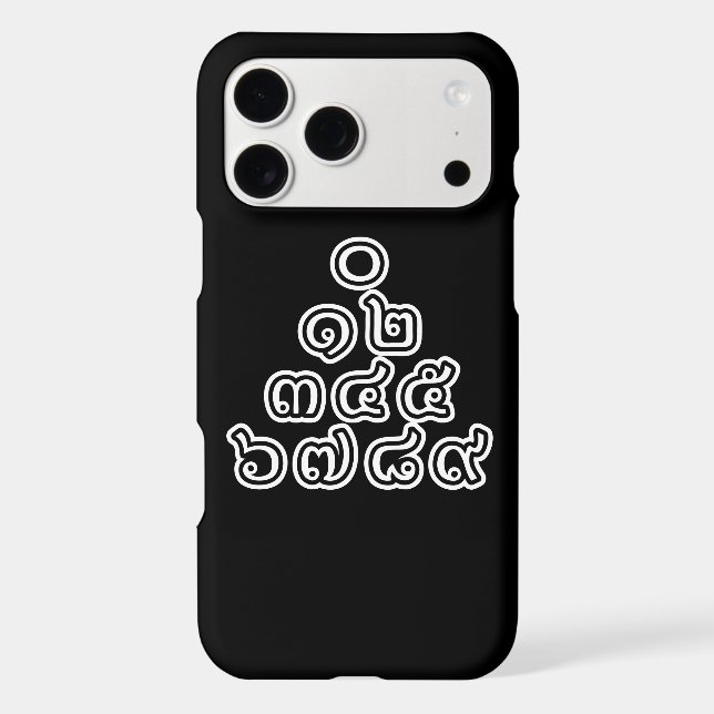 Thai Numbers Pyramid ♦ Thai Language Script ♦ Case-Mate iPhone Case (Back)
