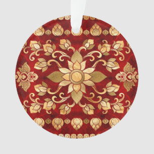 Thai Ornament - Gold and Red