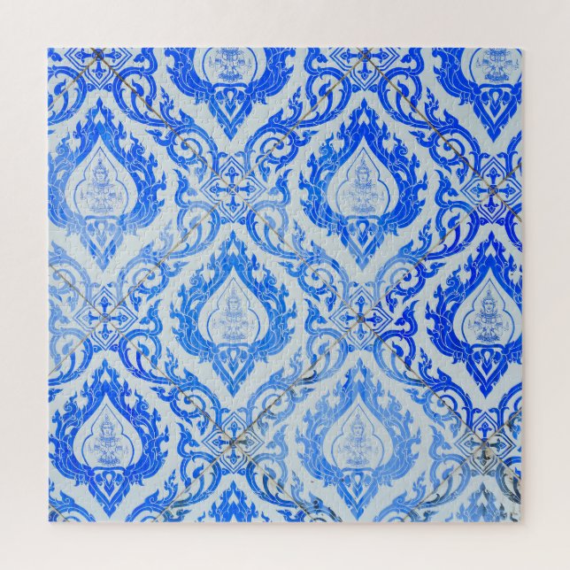 Thai pattern: ceramic tiled church. jigsaw puzzle (Vertical)