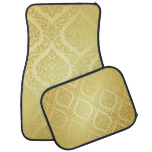Thai Pattern supreme gold backgroundthai, pattern, Car Floor Mat