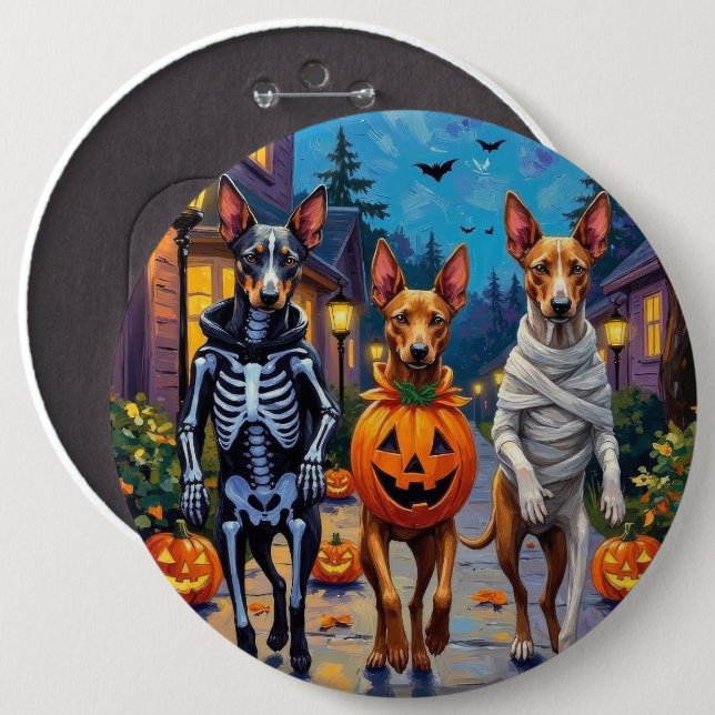 Thai Ridgeback Trick-or-Treating Halloween Costume Button (Front & Back)