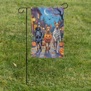Thai Ridgeback Trick-or-Treating Halloween Costume Garden Flag