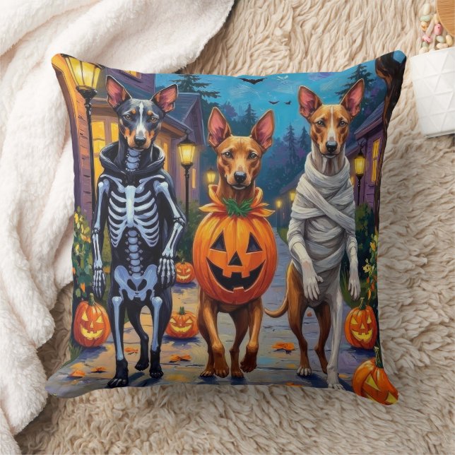 Thai Ridgeback Trick-or-Treating Halloween Costume Throw Pillow (Blanket)