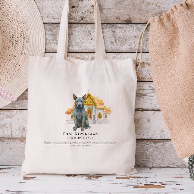 Thai Ridgeback Watercolor Dog  Tote Bag (Creator Uploaded)