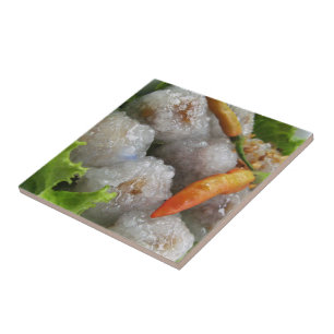 Thai Sago with Chili ... Thailand Street Food Ceramic Tile