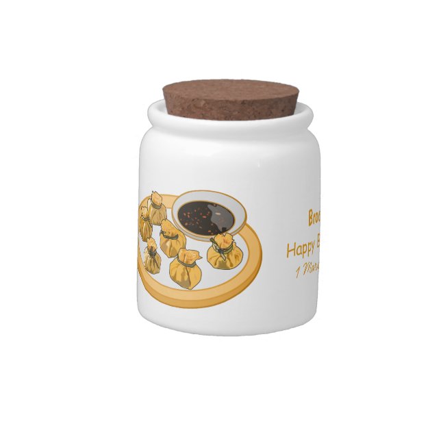 Thai shrimp purse cartoon illustration candy jar (Left)