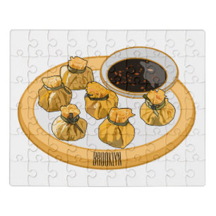 Thai shrimp purse cartoon illustration jigsaw puzzle