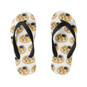 Thai shrimp purse cartoon illustration kid's flip flops