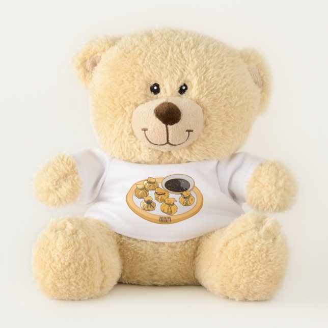 Thai shrimp purse cartoon illustration  teddy bear (Front)