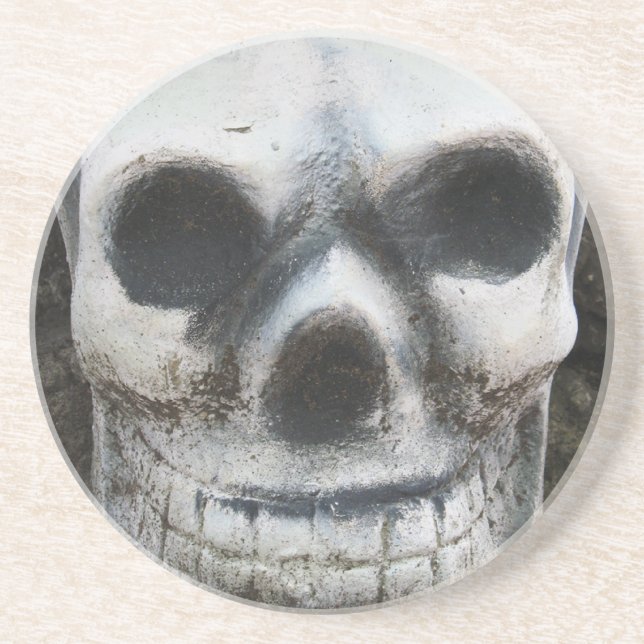 Thai Skull Sandstone Coaster (Front)