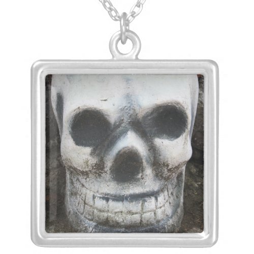 Thai Skull Silver Plated Necklace