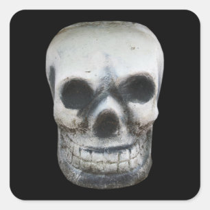 Thai Skull Square Sticker