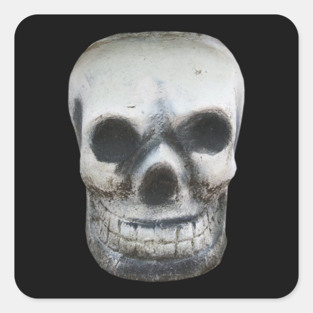 Thai Skull Square Sticker (Front)