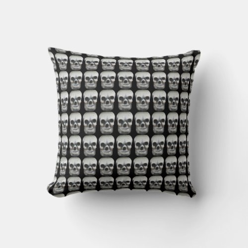 Thai Skull Throw Pillow