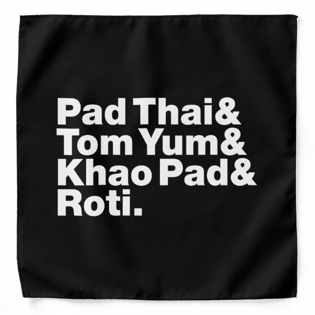 Thai Street Food Bandana (Front)