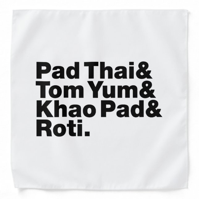 Thai Street Food Bandana (Front)