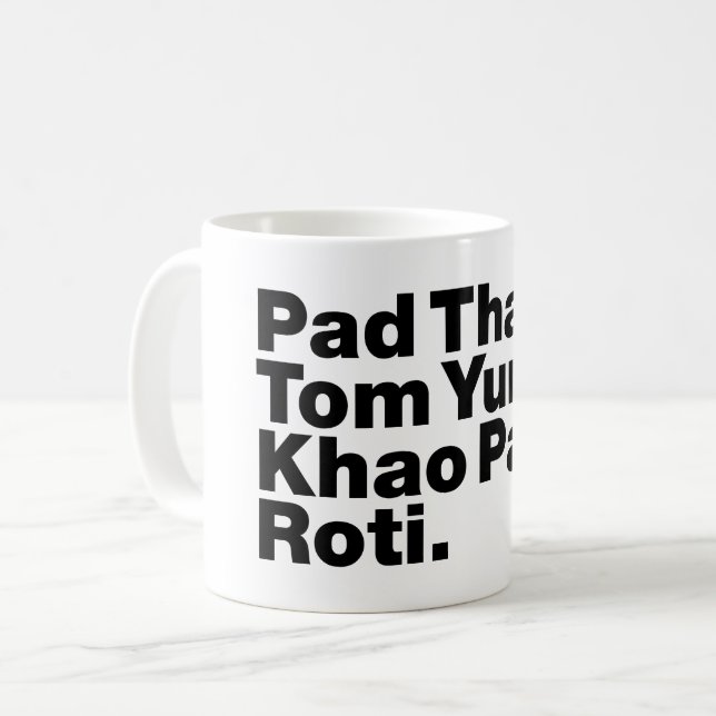 Thai Street Food Coffee Mug (Front Left)