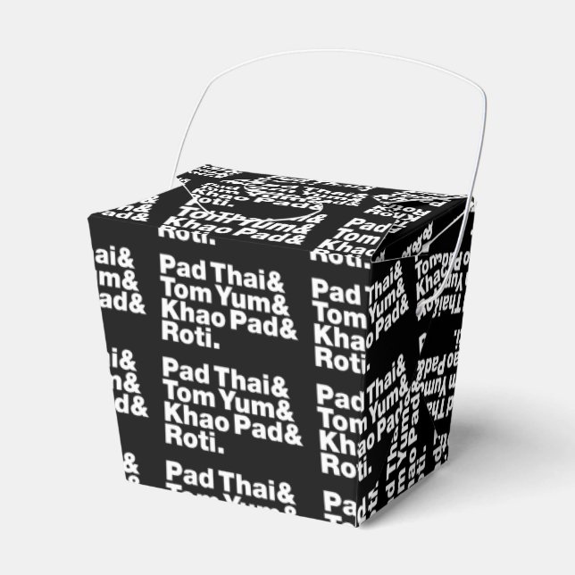 Thai Street Food Favor Boxes (Front Side)