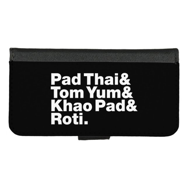 Thai Street Food iPhone Wallet Case (Front (Horizontal))