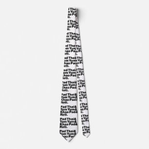 Thai Street Food Neck Tie