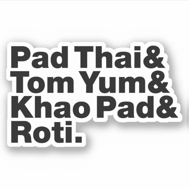 Thai Street Food Sticker (Front)