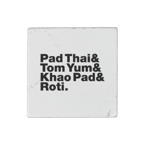 Thai Street Food Stone Magnet