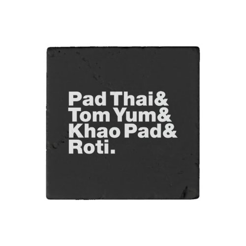 Thai Street Food Stone Magnet