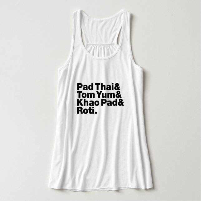 Thai Street Food Tank Top (Design Front)