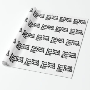 Thai Street Food Wrapping Paper